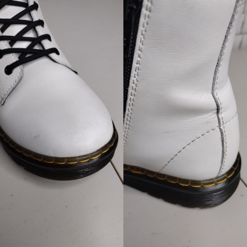 Dr. Martens Zavala Goth Punk Whimsigoth Side Zip Lace Up Combat Ankle Boots Sz 5 - Picture 13 of 15
